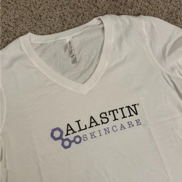 Alastin Skincare Exclusive Promo V-Neck Event Release Med Spa Esthetician Shirt - Picture 3 of 6